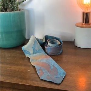 Versace iridescent blue tie